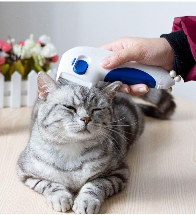 Electric Pet Comb – Dog & Cat Hair Brush for Long and Short Hair