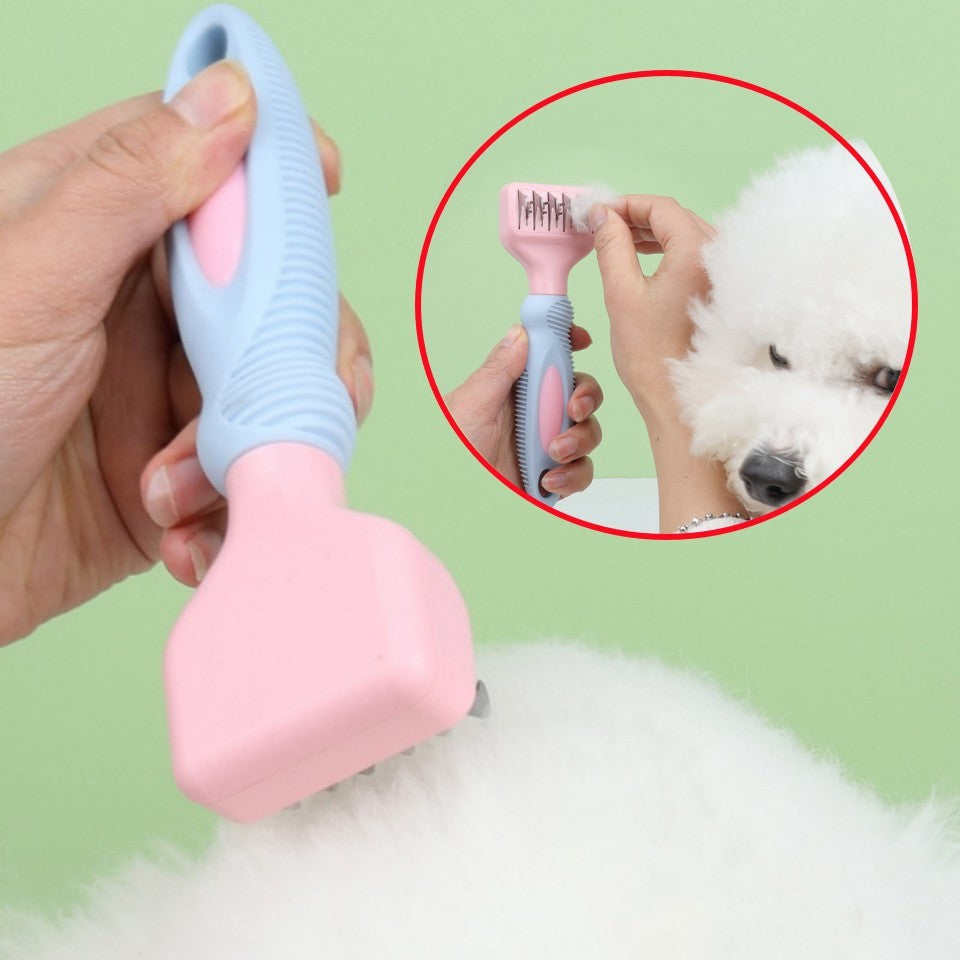 Stainless Steel Pet Knot Cutter Comb – Dog & Cat Grooming Tool