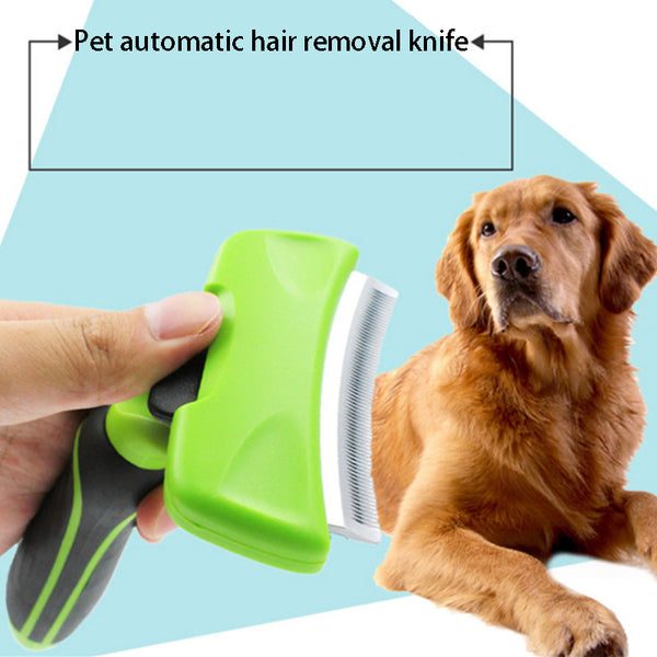 Pet Deshedding Brush – Dog & Cat Hair Removal Tool