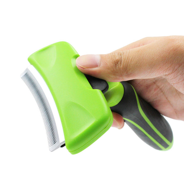Pet Deshedding Brush – Dog & Cat Hair Removal Tool