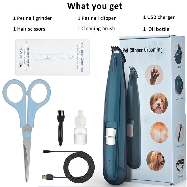 Rechargeable Electric Pet Hair Clippers – Dog & Cat Grooming Tool