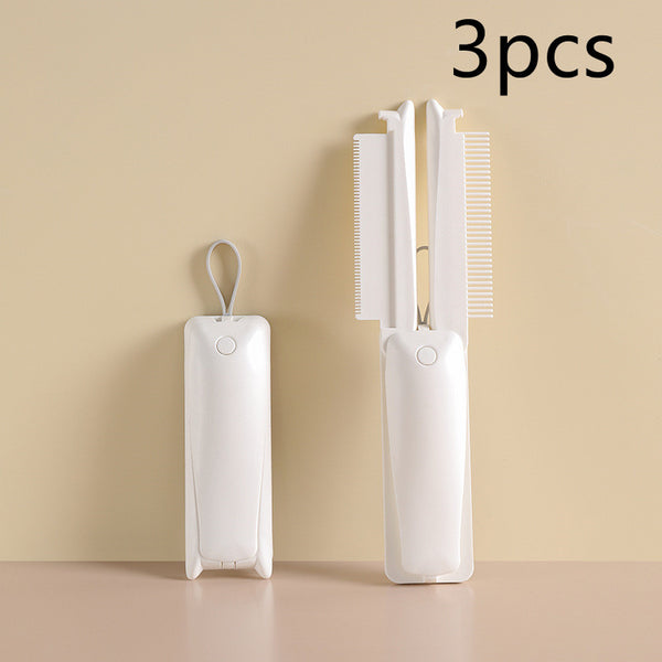 Dog & Cat Grooming Comb, Stainless Steel Curly Hair Removal Brush with Non-Slip Handle