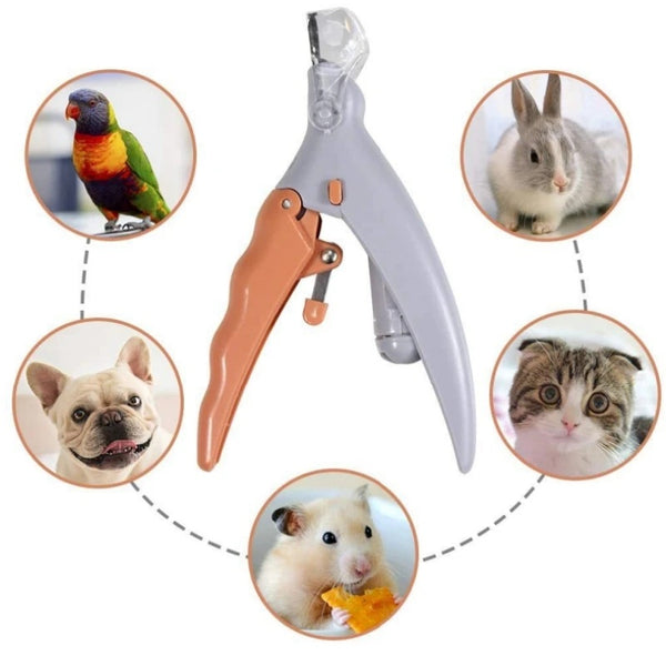 Multi-Function Pet Nail Clippers with LED Light – Dog & Cat Grooming Tool