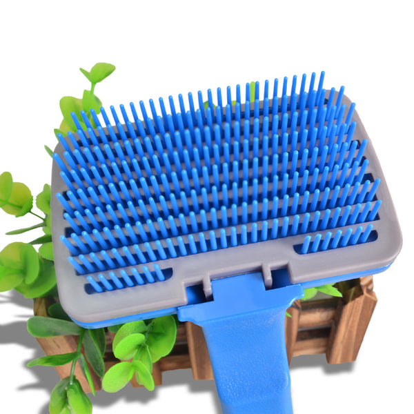 Self-Cleaning Pet Brush – Dog & Cat Grooming Comb