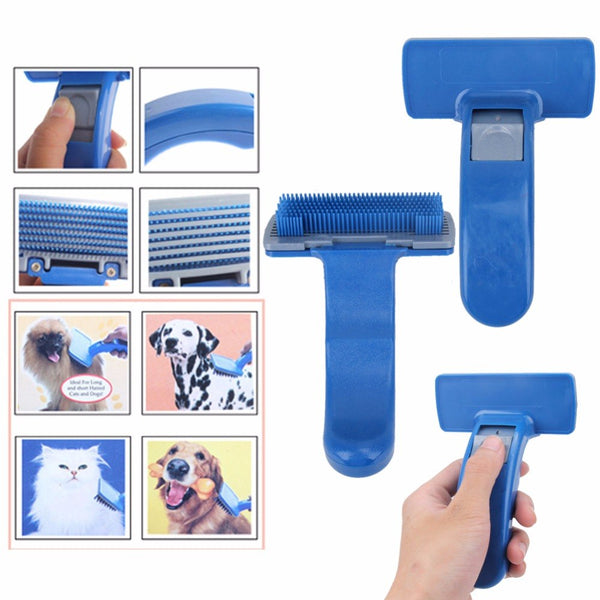 Self-Cleaning Pet Brush – Dog & Cat Grooming Comb