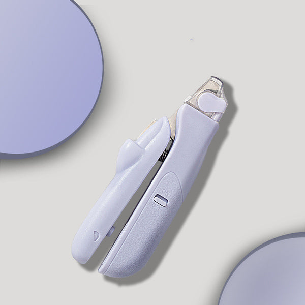 Stainless Steel Pet Nail Clippers with LED Light – Small Dog & Cat Trimmer