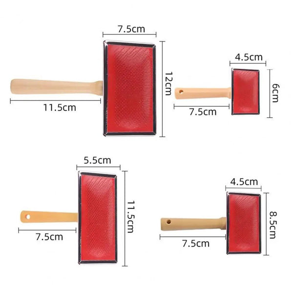 Stainless Steel Pet Grooming Comb – Dog & Cat Fur Detangler