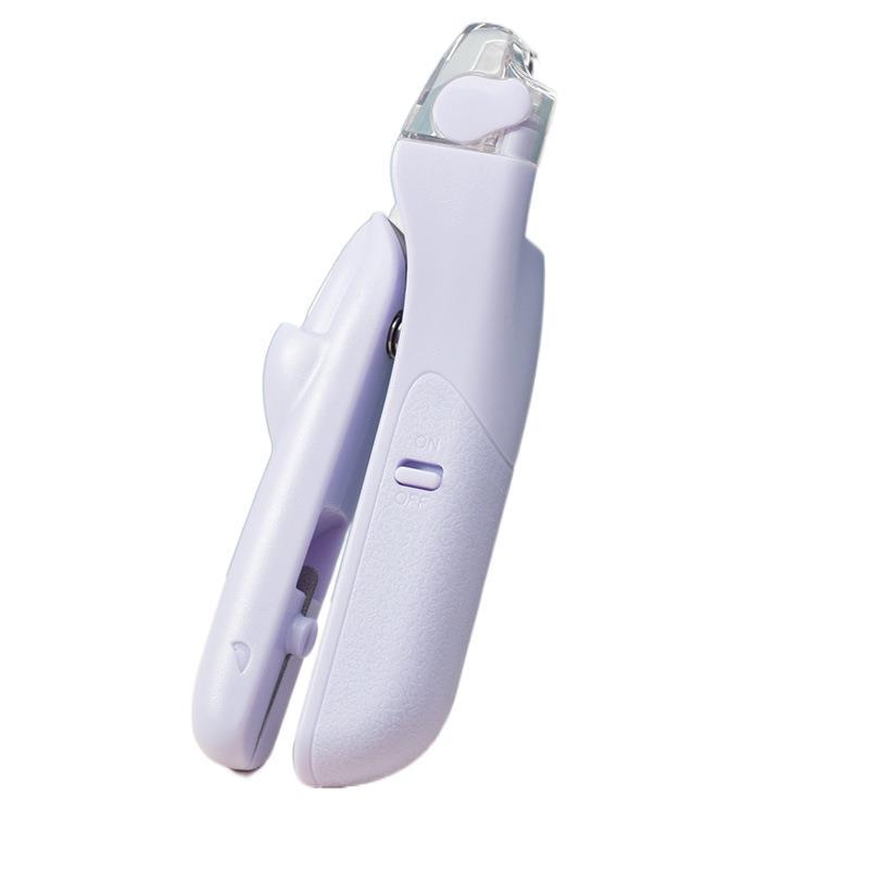 Stainless Steel Pet Nail Clippers with LED Light – Small Dog & Cat Trimmer