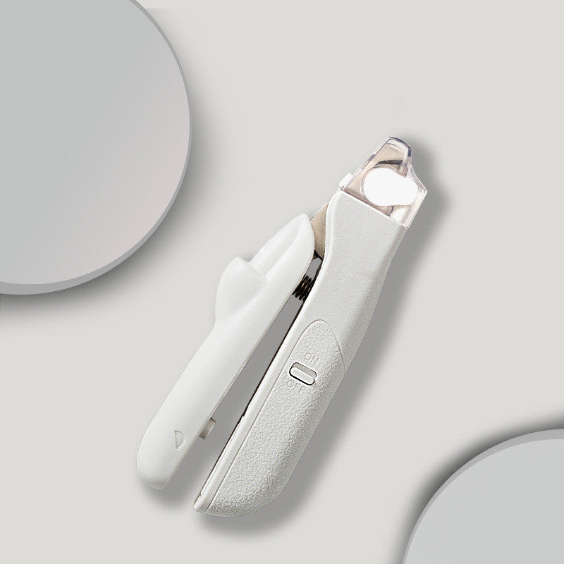Stainless Steel Pet Nail Clippers with LED Light – Small Dog & Cat Trimmer
