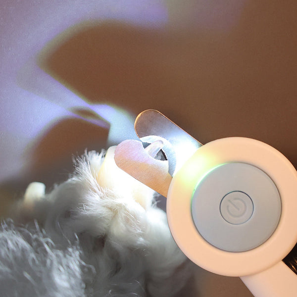 Pet Nail Clippers with Built-In LED Light – Dog & Cat Nail Trimmer