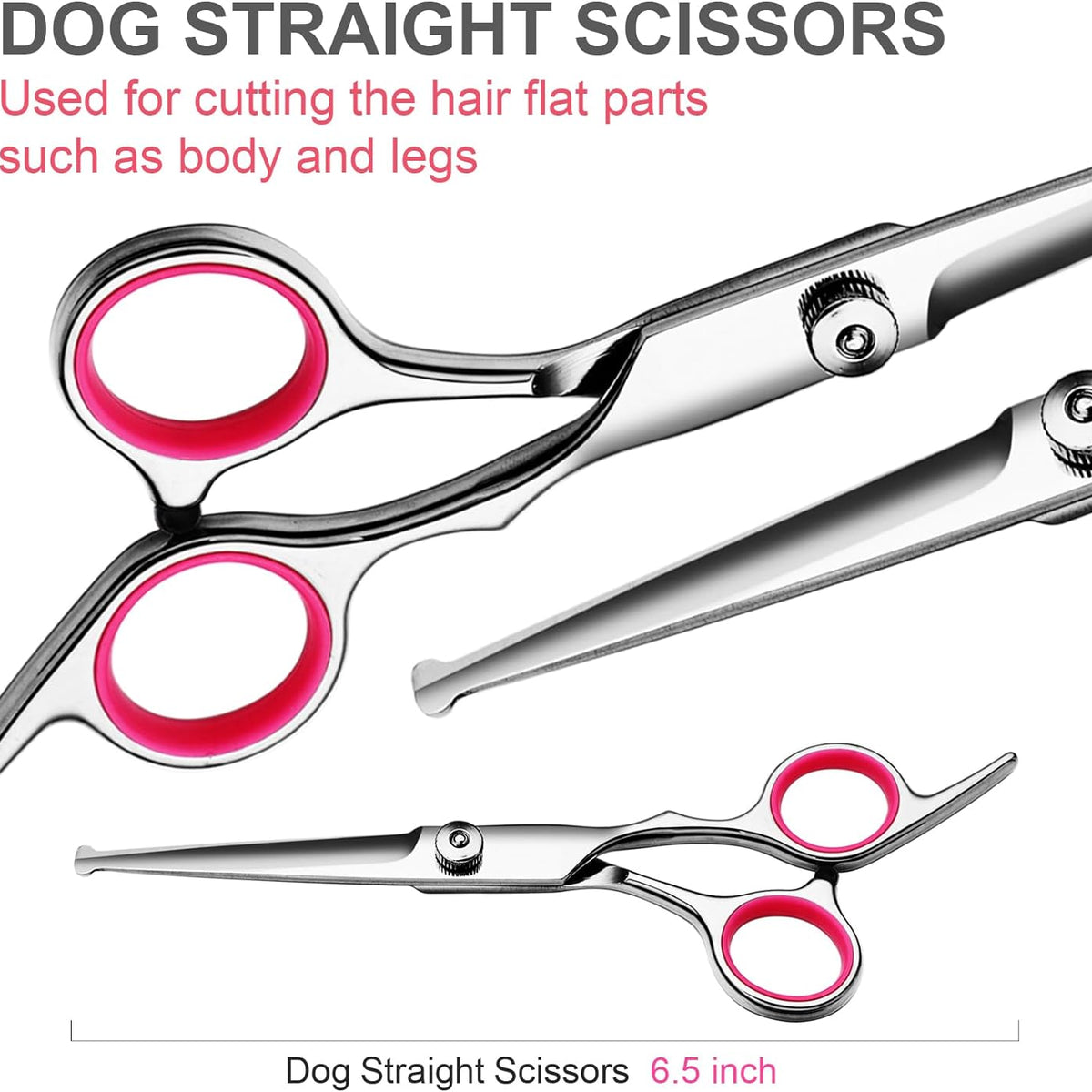 Scissors Kit – Stainless Steel Curved & Thinning Scissors with Comb