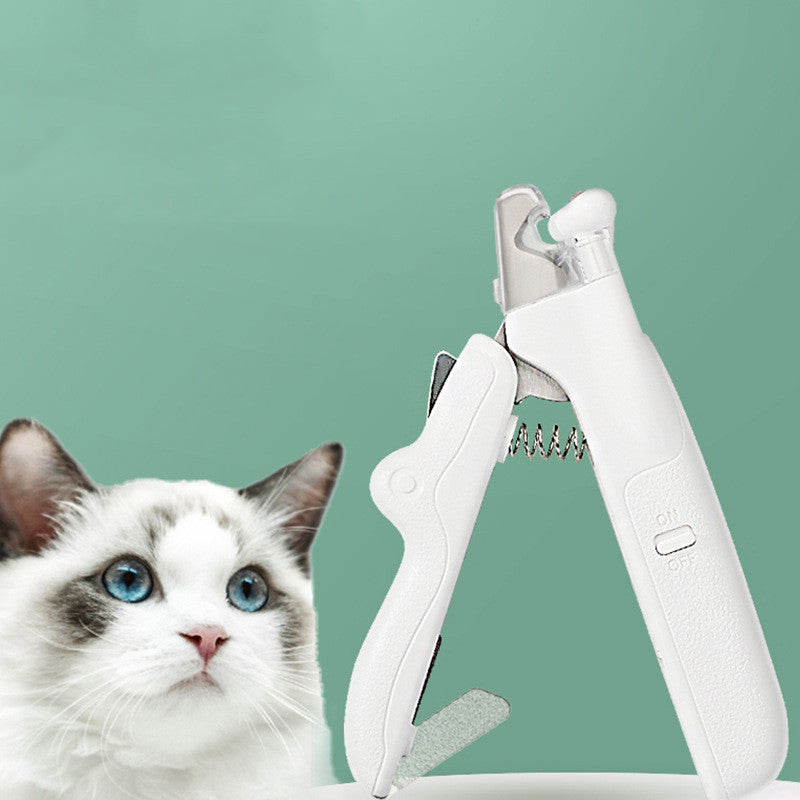 Pet Nail Clippers with LED Light – Professional Dog & Cat Nail Trimmer