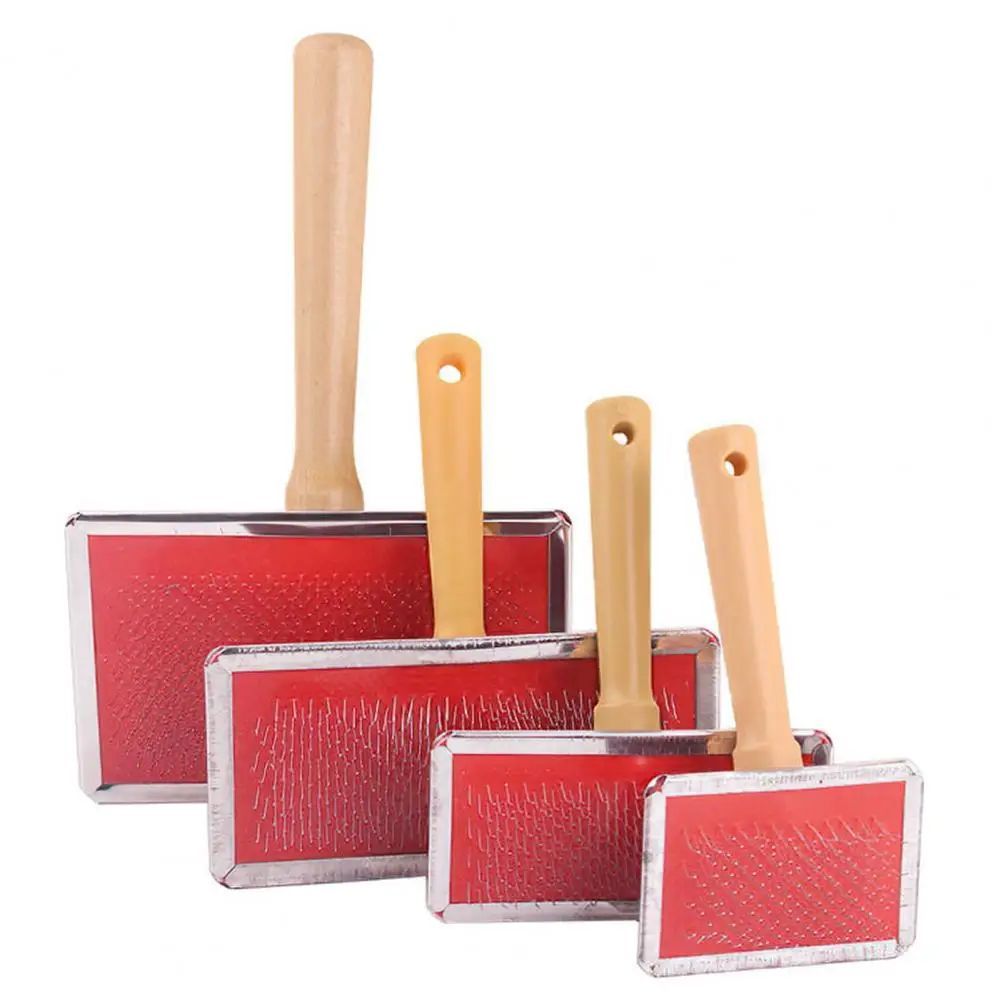Stainless Steel Pet Grooming Comb – Dog & Cat Fur Detangler