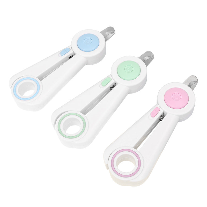 Pet Nail Clippers with Built-In LED Light – Dog & Cat Nail Trimmer