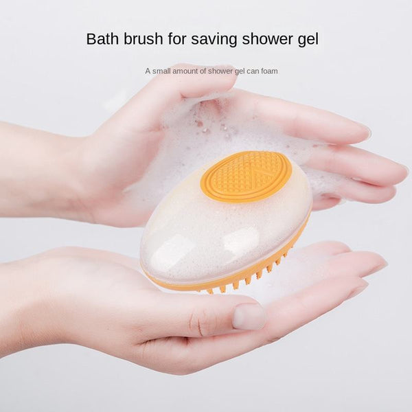 Dog Cat Bath Brush 2-in-1 Pet SPA Massage Comb Soft Silicone Pets Shower Hair Grooming