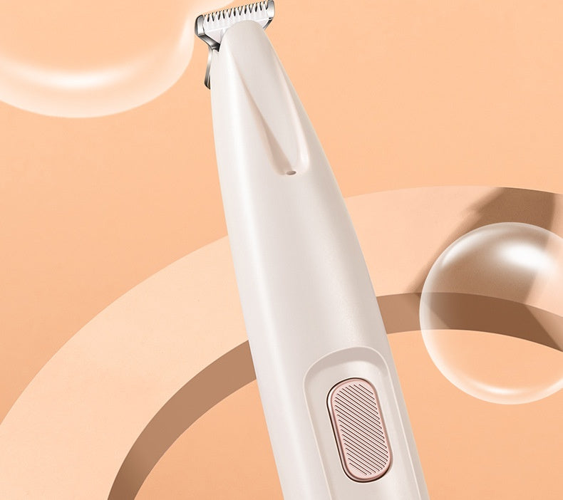 Dog Paw Trimmer with LED Light – Waterproof Pet Hair Clipper with Wide Blade