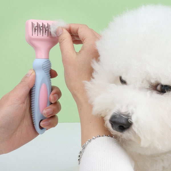 Stainless Steel Pet Knot Cutter Comb – Dog & Cat Grooming Tool