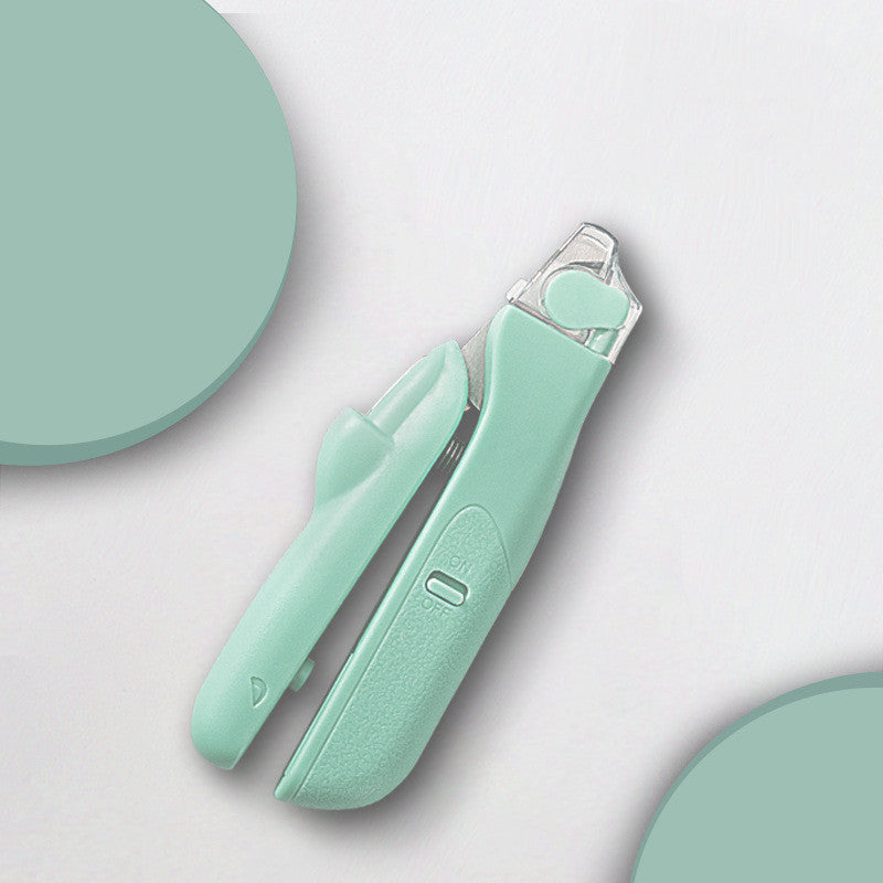 Stainless Steel Pet Nail Clippers with LED Light – Small Dog & Cat Trimmer