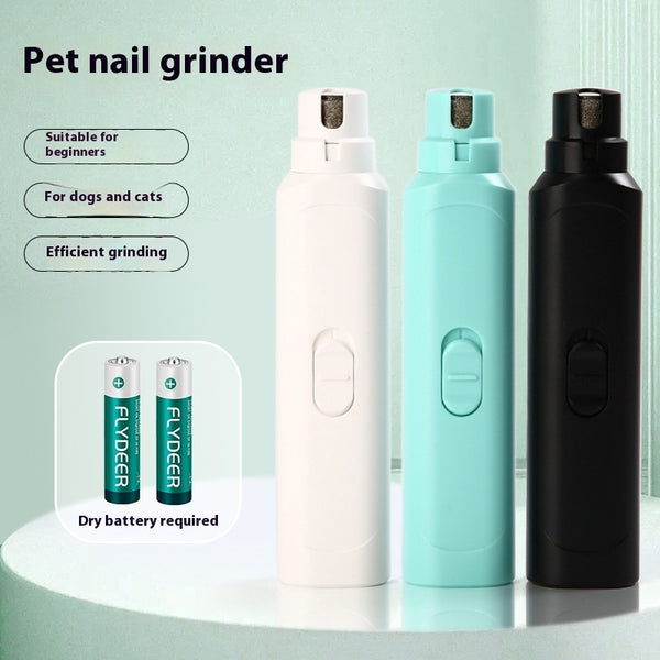 Pet Nail Grinder – Battery-Powered Dog & Cat Nail Trimmer