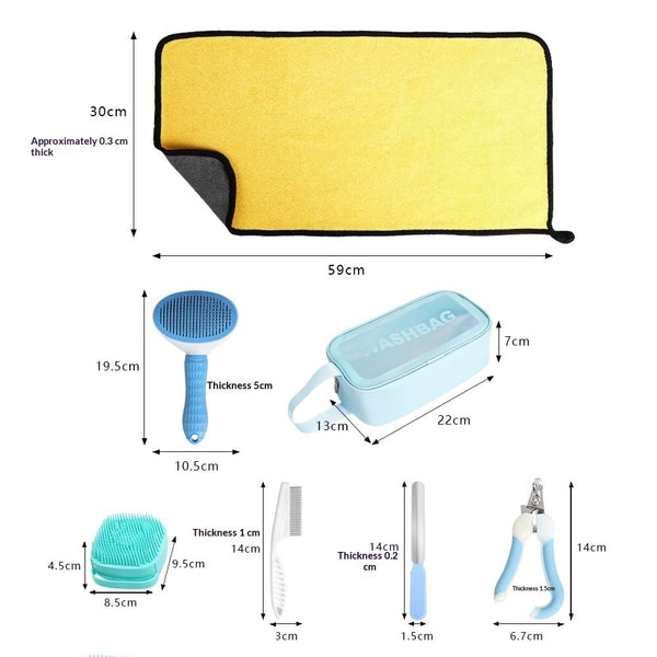 Pet Water-Absorbent Towel Dog Extra-Large Grooming Set
