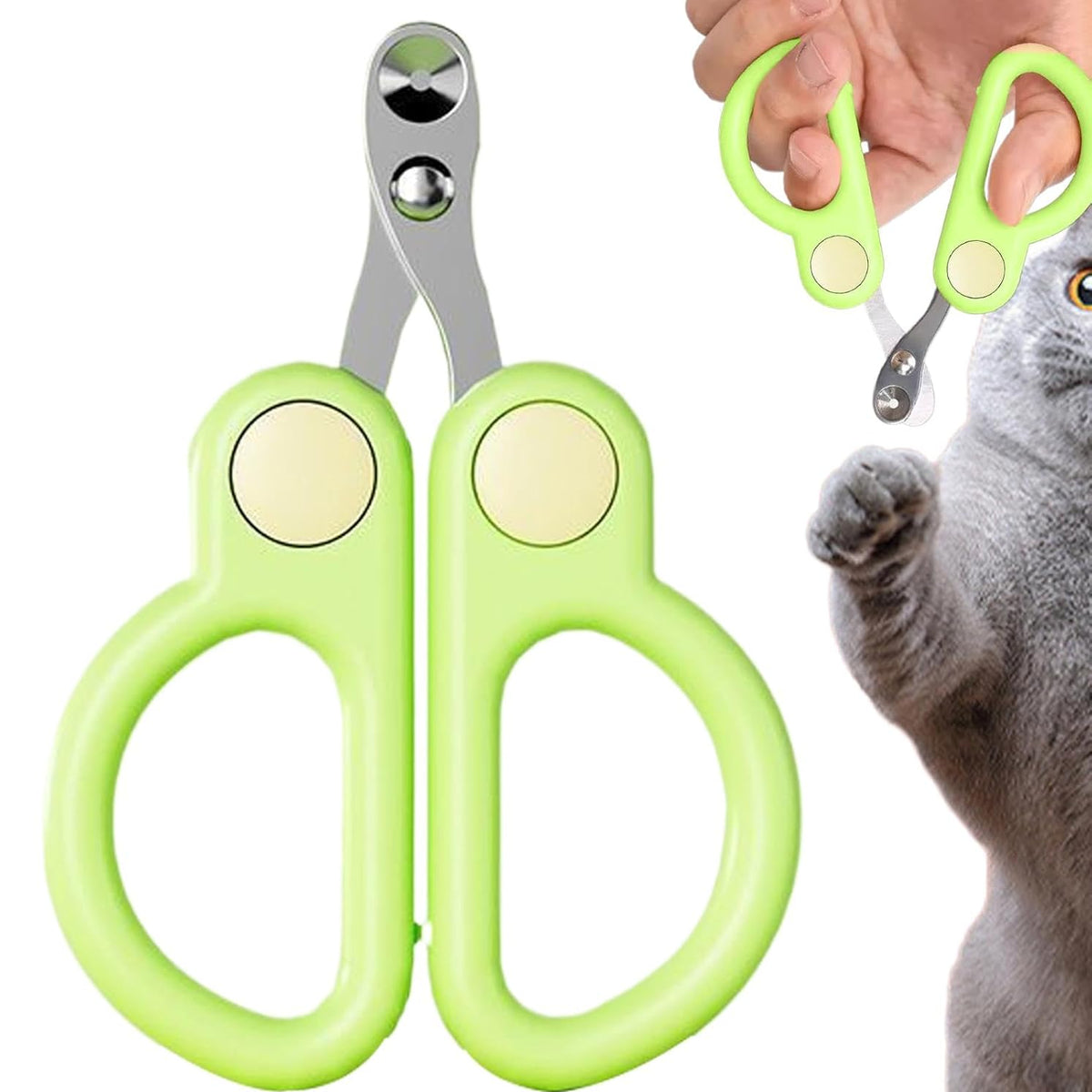 Professional Pet Nail Clippers – Cat & Small Dog Claw Trimmer