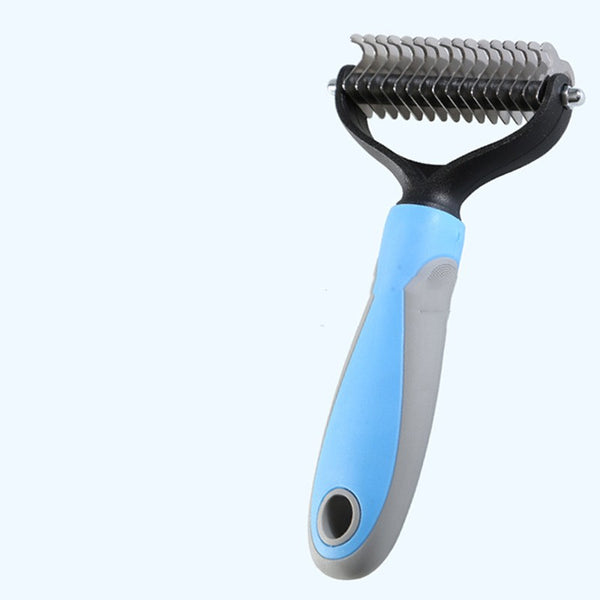 Pet Fur Knot Cutter – Double-Sided Dog & Cat Grooming Comb