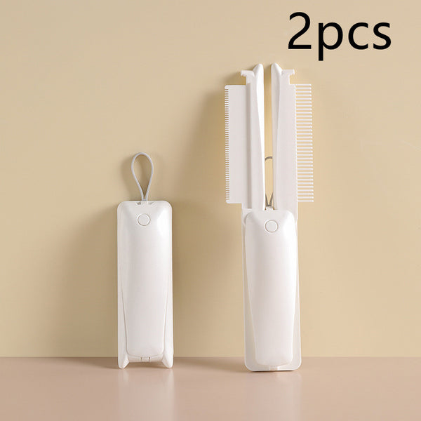 Dog & Cat Grooming Comb, Stainless Steel Curly Hair Removal Brush with Non-Slip Handle