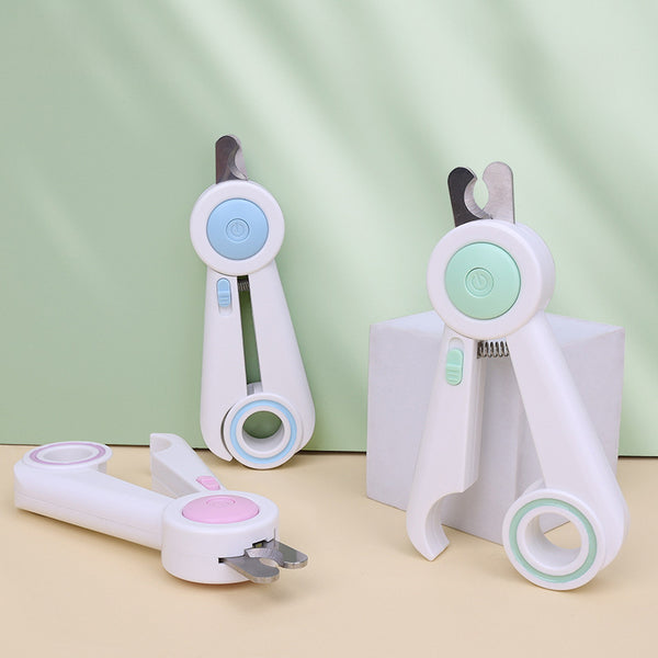 Pet Nail Clippers with Built-In LED Light – Dog & Cat Nail Trimmer