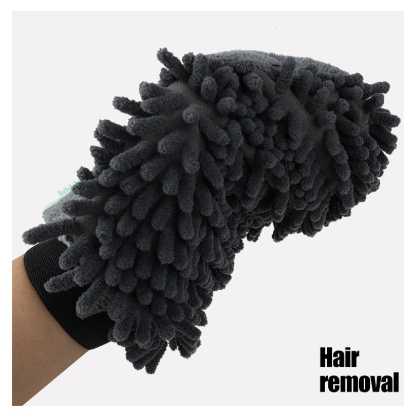 Dog & Cat Bathing Grooming Glove, 2-in-1 Cleaning, Massage & Drying Brush